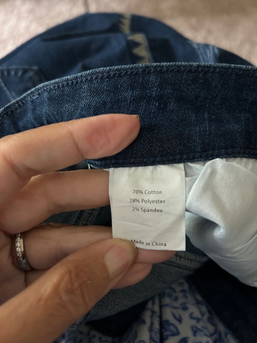 Agnes Orinda Denim Skirt with Side Trim - Picture 6 of 6